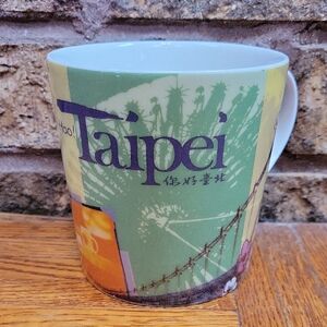 Starbucks 2006 Taipei Souvenir Mug with Colorful Design
